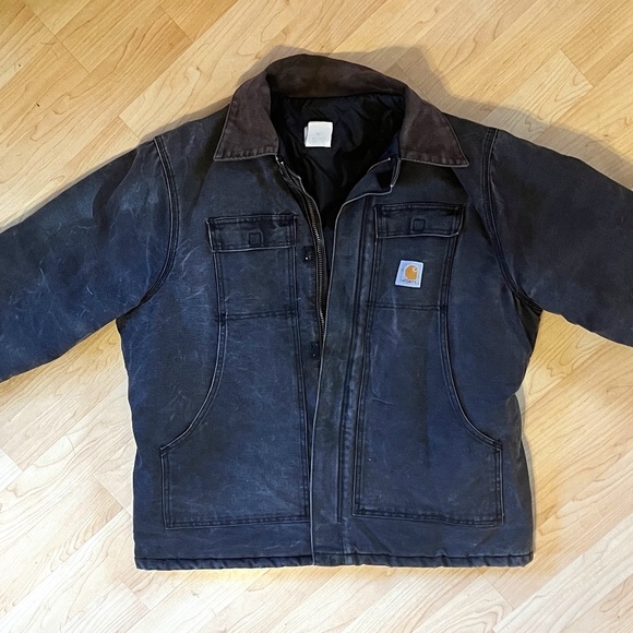 Vintage 1990s Carhartt Duck Jacket – Lined & Distressed 🛠️🔥 - Picture 3 of 14